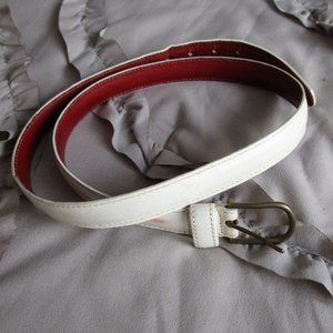 Vintage Dooney & Bourke White and Red Belt